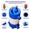 Long Service Life PVC Outer Shell Refrigerant Heat Exchanger Evaporator for Aquarium